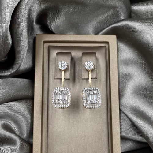 حلق ذهب أصفر عيار 18