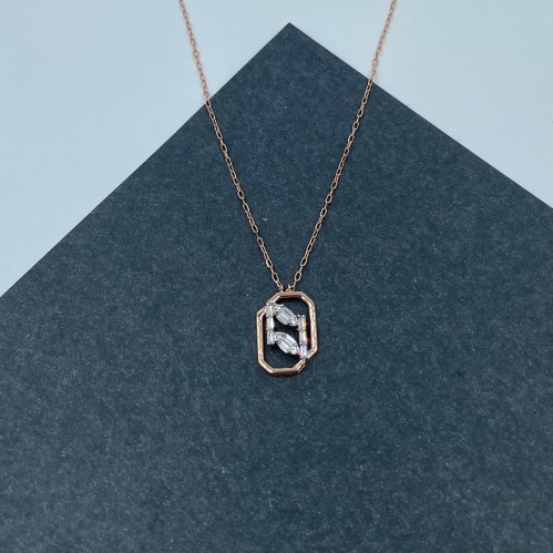 عقد ذهب روز عيار 18