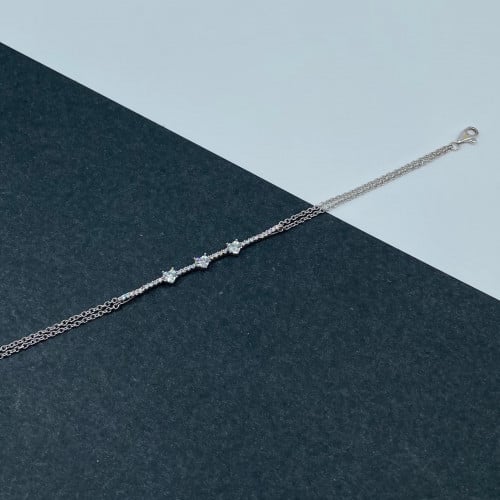 سوارة ذهب أبيض عيار 18