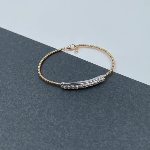 سوارة ألماس ذهب مكس