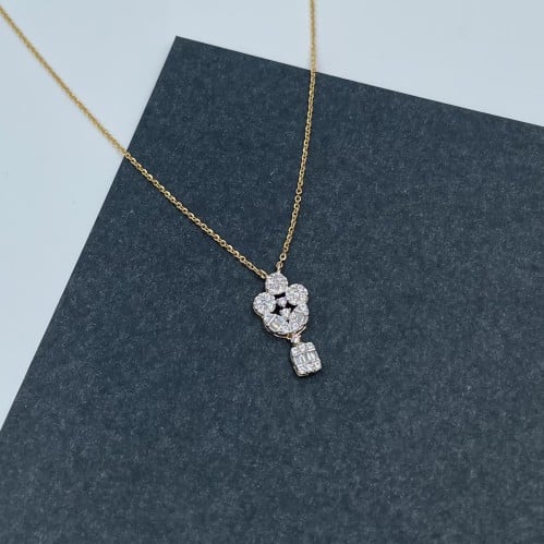 عقد ذهب أصفر عيار 18