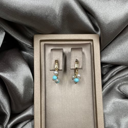 حلق ذهب أصفر عيار 18