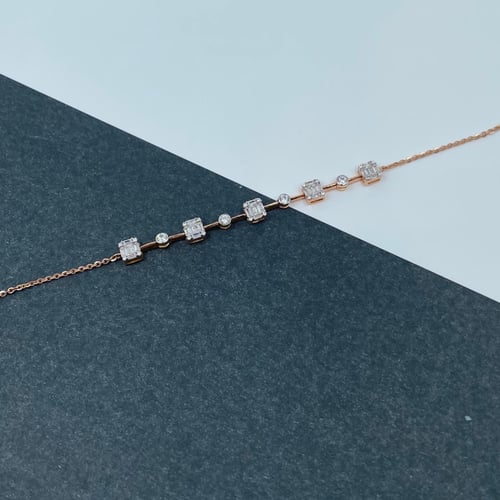 سوارة ذهب روز عيار 18