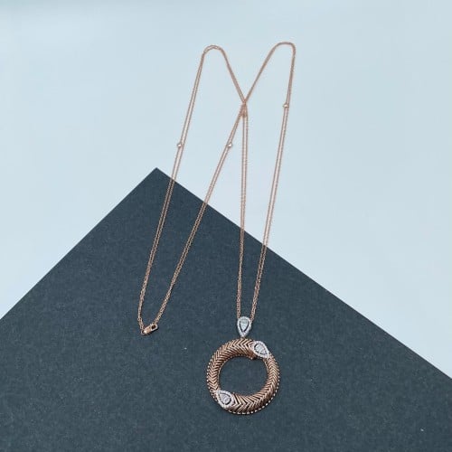 عقد ذهب روز عيار 18