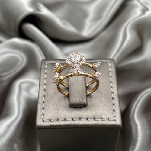 خاتم ذهب أصفر عيار 18