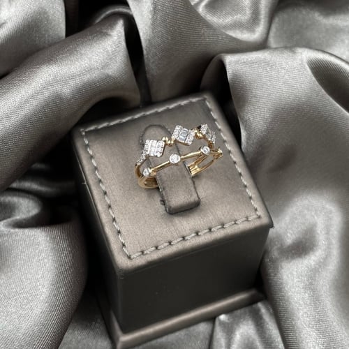 خاتم ذهب أصفر عيار 18