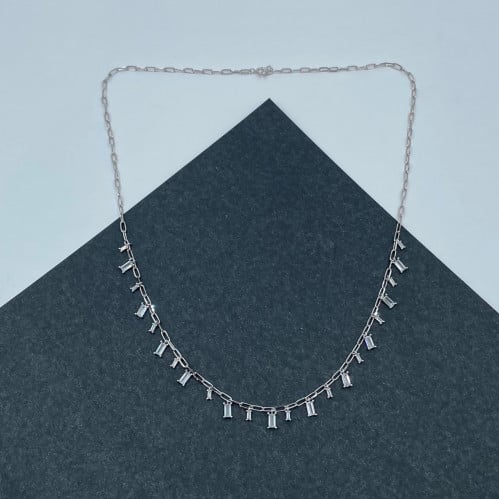 شوكر ذهب أبيض عيار 18