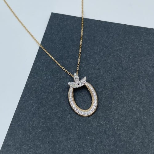 عقد ذهب أصفر عيار 18