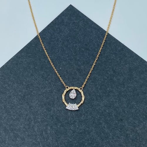 عقد ذهب أصفر عيار 18