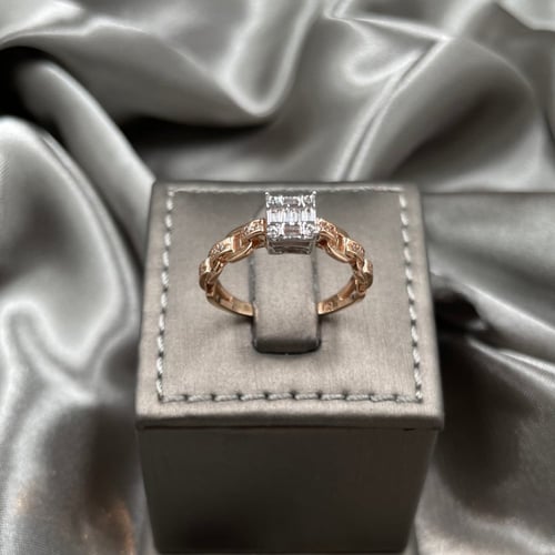 خاتم ذهب روز عيار 18