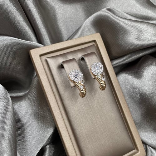 حلق ذهب أصفر عيار 18