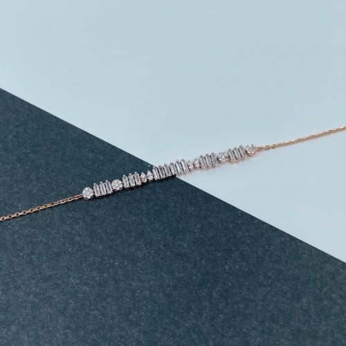 سوارة ذهب روز عيار 18