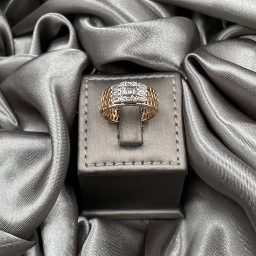 خاتم ألماس ذهب روز