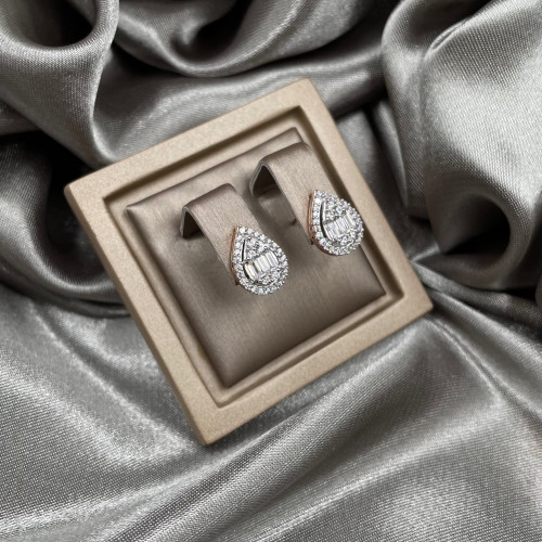 حلق ذهب روز عيار 18