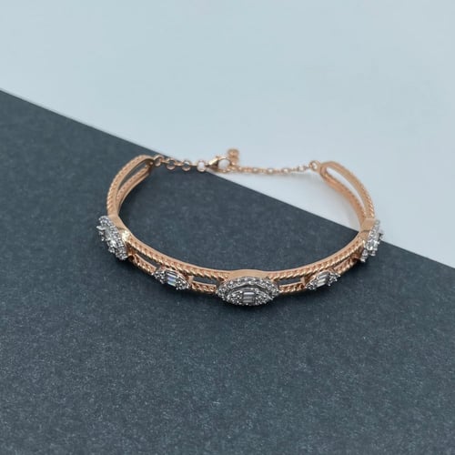 سوارة ذهب روز عيار 18