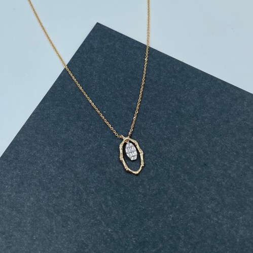 عقد ذهب أصفر عيار 18