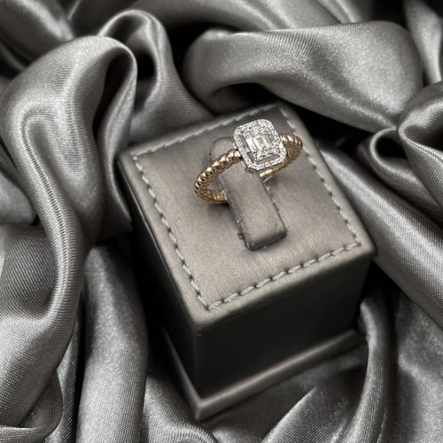 خاتم ألماس ذهب روز