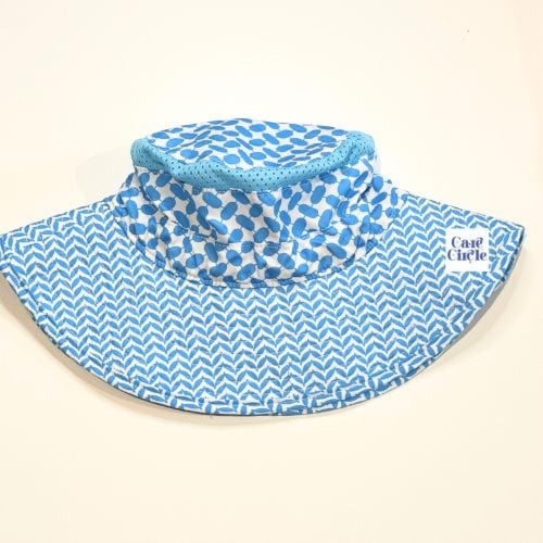 قبعة الشماغ الصيفية للأطفال| أزرق