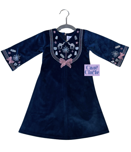 جلابية ليالي| جلابية رمضان | كحلي| من عمر سنة الى...