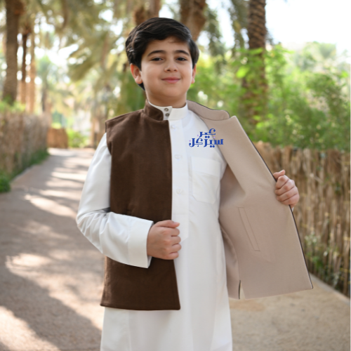 سديري نجد | شتوي | للأولاد | دبل فيس بني و بيج