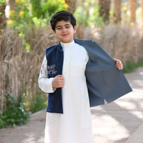 سديري الدرعية | شتوي | للأولاد | دبل فيس كحلي و سم...