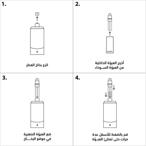ريفييل عبوة إعادة تعبئه - سيلفر