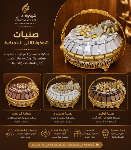 صواني مناسبات شوكولا لي البلجيكية