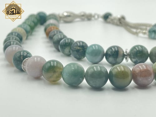 سبحة المملكة (حجر الجاد 33 خرزة)