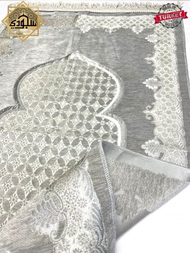 سجادة صلاة شانيل خفيفه (رمادي)