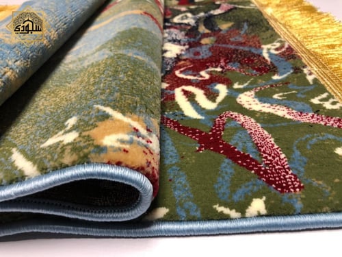 سجادة الحروف الملونة الفاخرة (سماوي) ( سميكة 8 ملم...