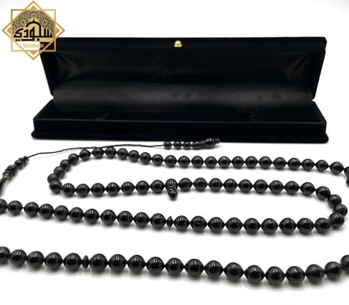 سبحة اليسر الخالصة ( مرجان أسود طبيعي )