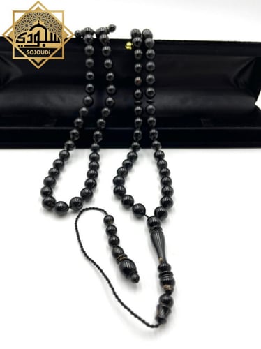 سبحة اليسر الخالصة ( مرجان أسود طبيعي )