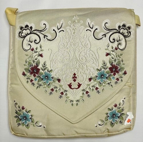 طقم صلاة تركي فاخر بيج/سكري 4 قطع