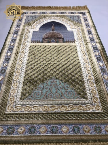سجادة بلجيكية بنعومة الحرير - قبة (زيتي)
