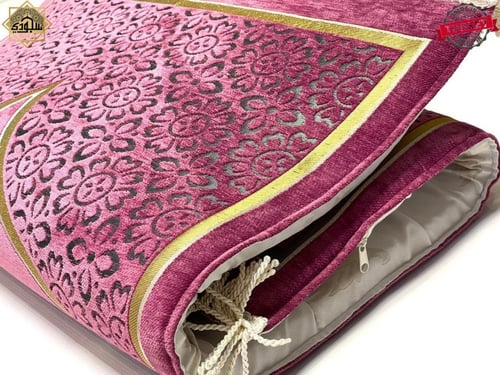 سجادة المحراب الطبية مريحة للركبتين (وردي)