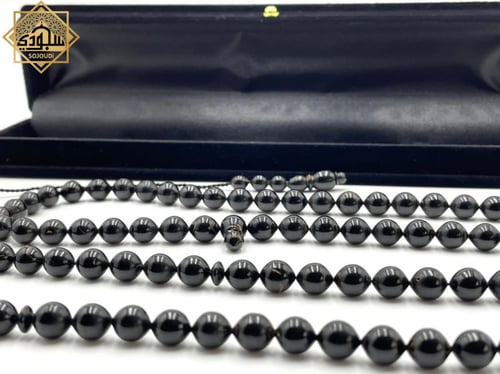 سبحة اليسر الخالصة ( مرجان أسود طبيعي )