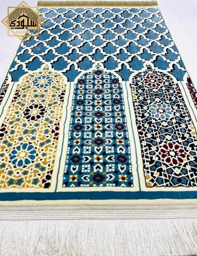 سجادة زخارف إسلامية جميلة (سميكة 8 ملم)