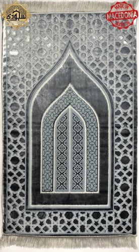 سجادة طبية حريرية فاخرة مريحة للركبتين رمادي