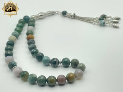 سبحة المملكة (حجر الجاد 33 خرزة)