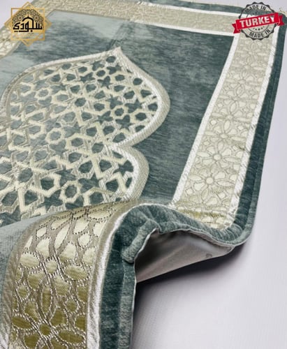 سجادة طبية مريحة للركبتين (رمادي-سماوي)