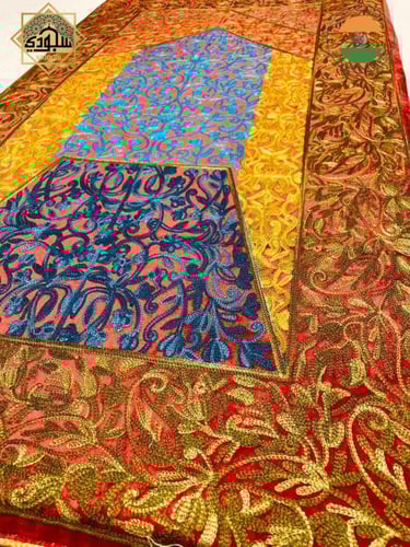 السجادة الذكية الطبية كشميري تطريز يدوي كبيرة