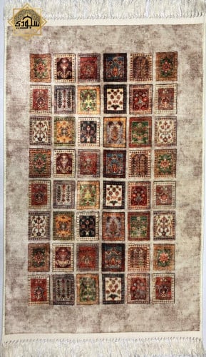 سجادة كالحرير فاخرة كبيرة- بيج