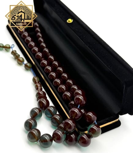 سبحة فاتوران العجيبه - 45 خرزة (لونين بني وأخضر)