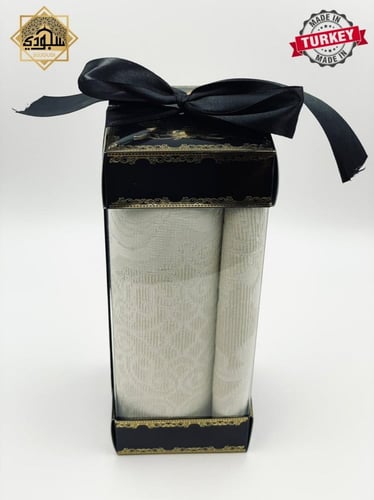 علبة هدية سجادة و سبحة (أسود)