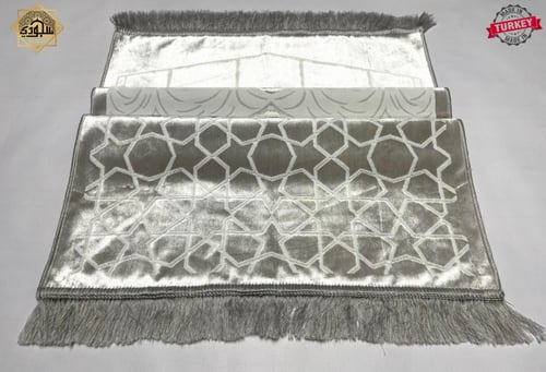 سجادة كالحرير فاخرة - رمادي فاتح