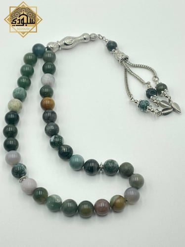 سبحة المملكة (حجر الجاد 33 خرزة)