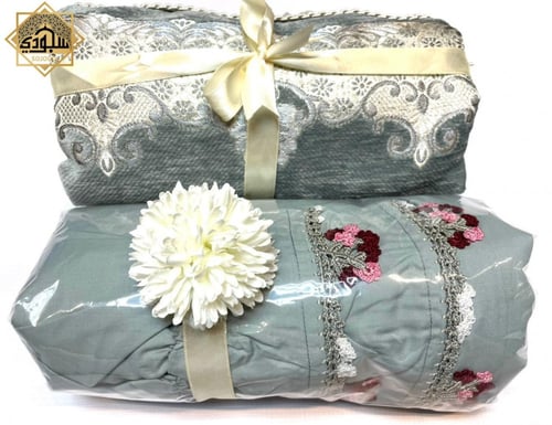 طقم ملكي 4 قطع (رمادي) (تصميم المتجر)