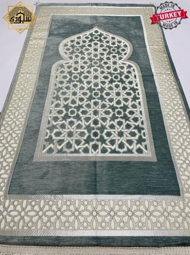 سجادة طبية مريحة للركبتين (رمادي-سماوي)