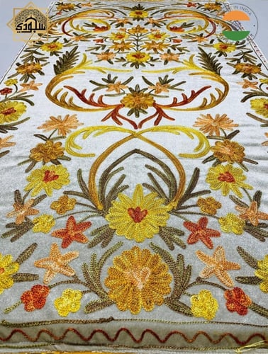 السجادة الذكية الطبية كشميري تطريز يدوي كبيرة