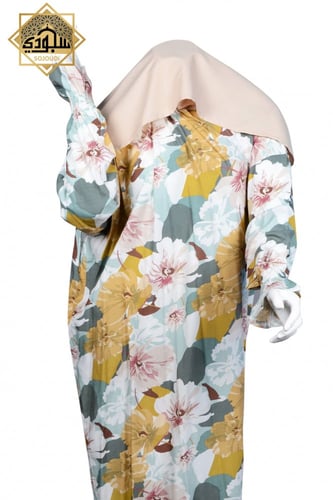 شرشف صلاة ملكي فاخر مفتوح (طرحة متصلة سادة)